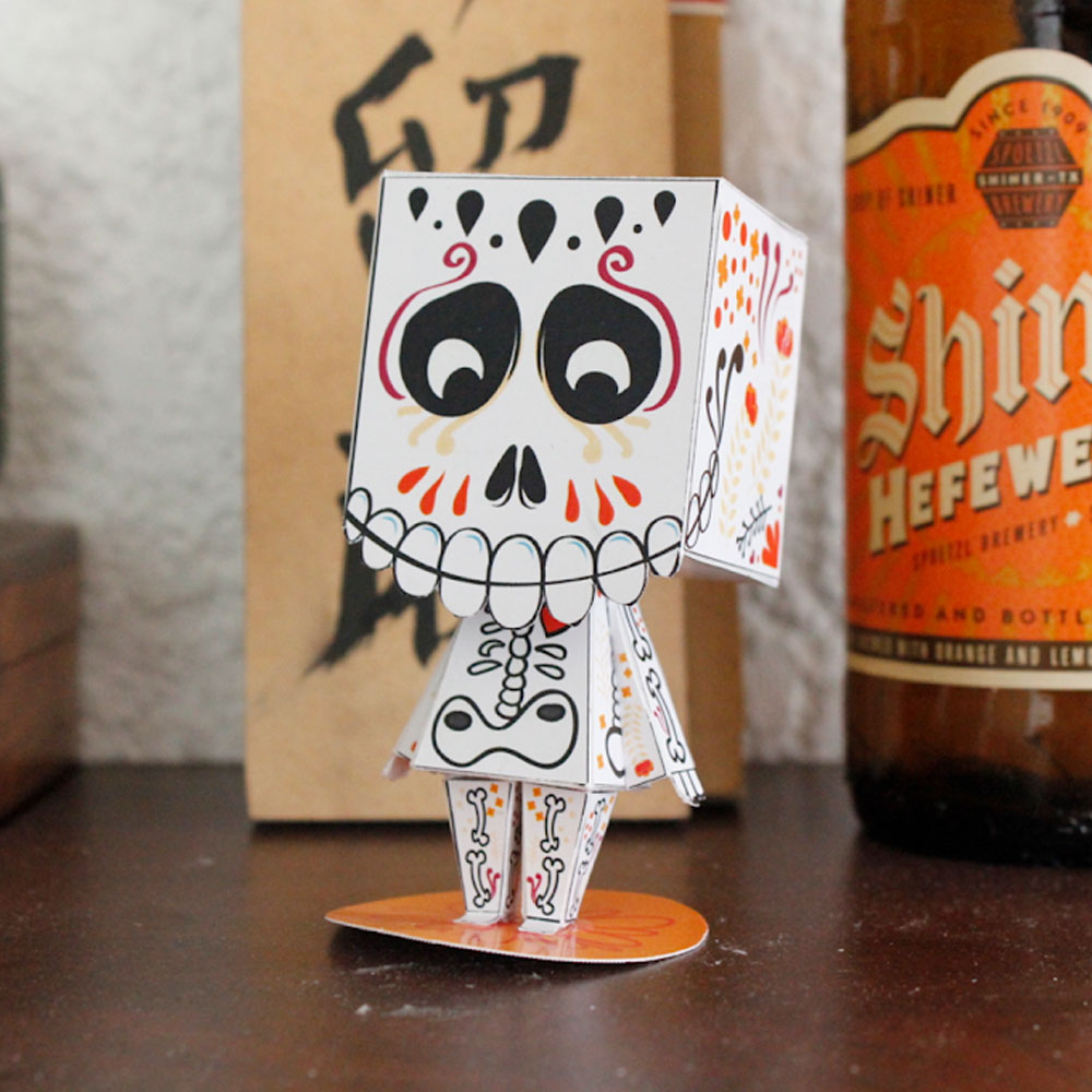 Papertoy del día de muertos