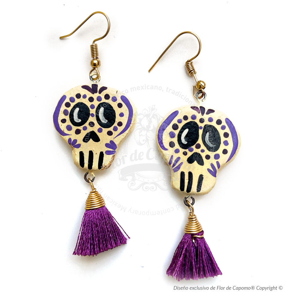 Aretes de calavera