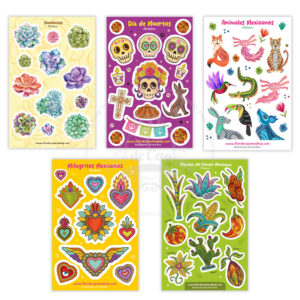 Set de 5 Planillas de Stickers