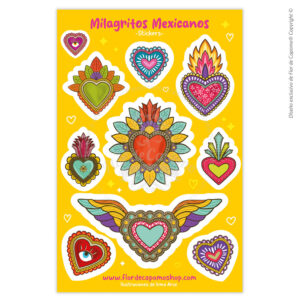Plantilla de stickers de Milagritos Mexicanos