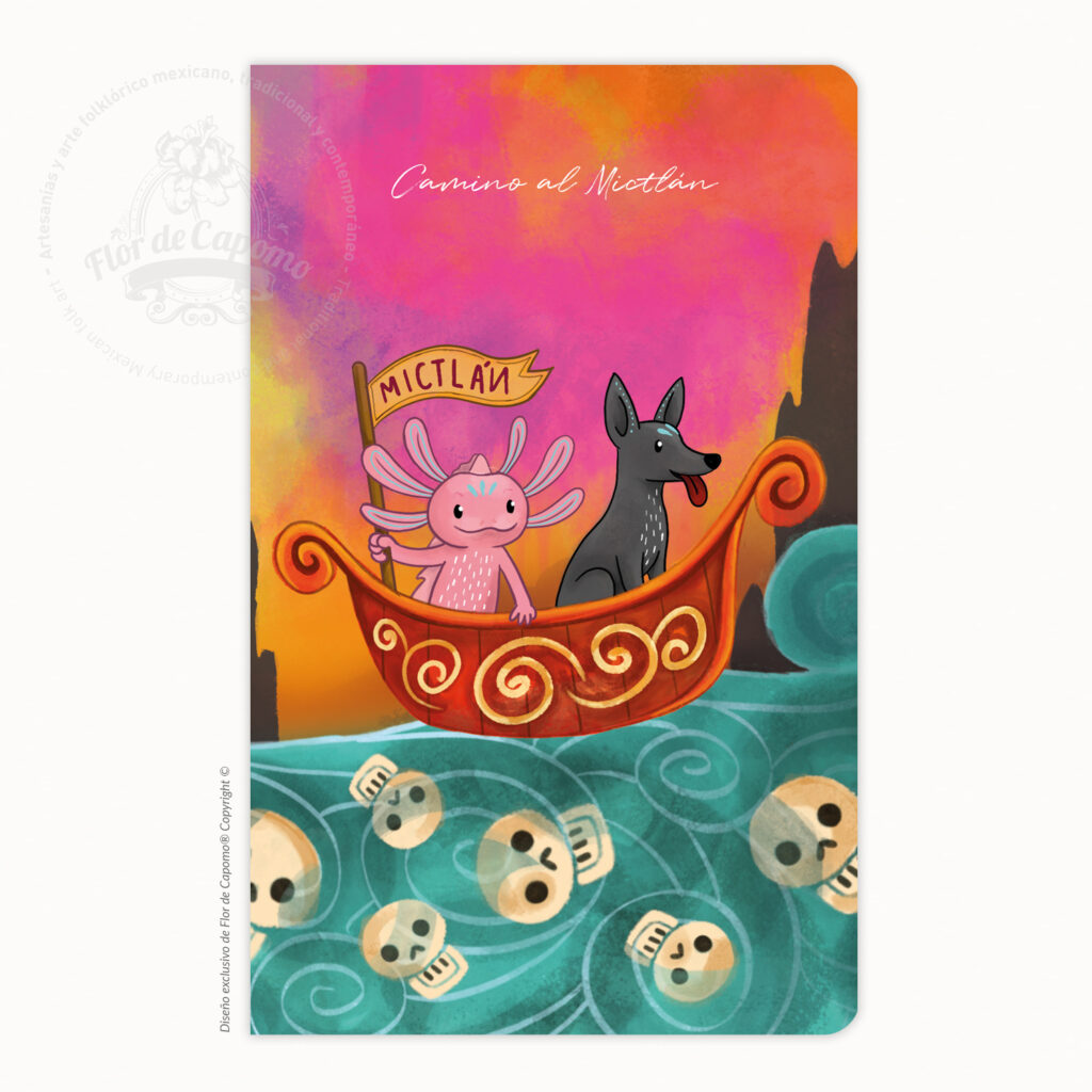 libreta artesanal del día de muertos