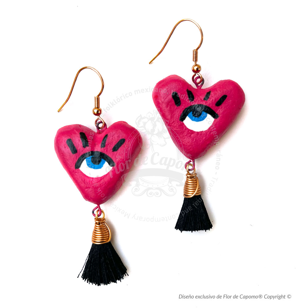 Aretes de barro de milagrito