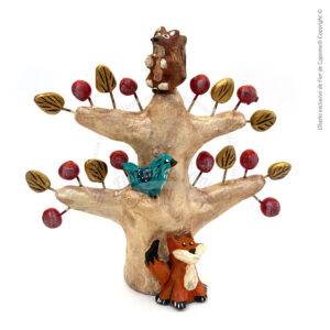 Árbol de la vida de animales de invierno