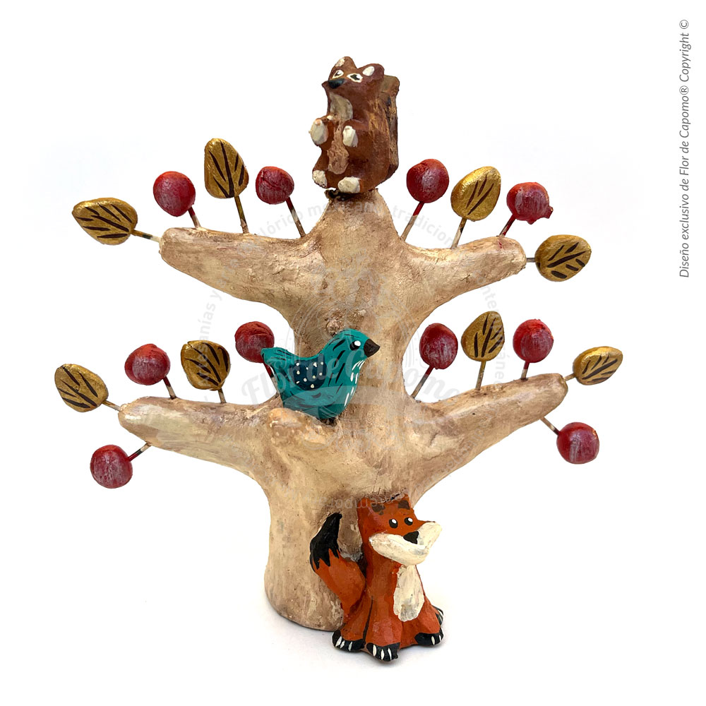 Árbol de la vida de animales de invierno