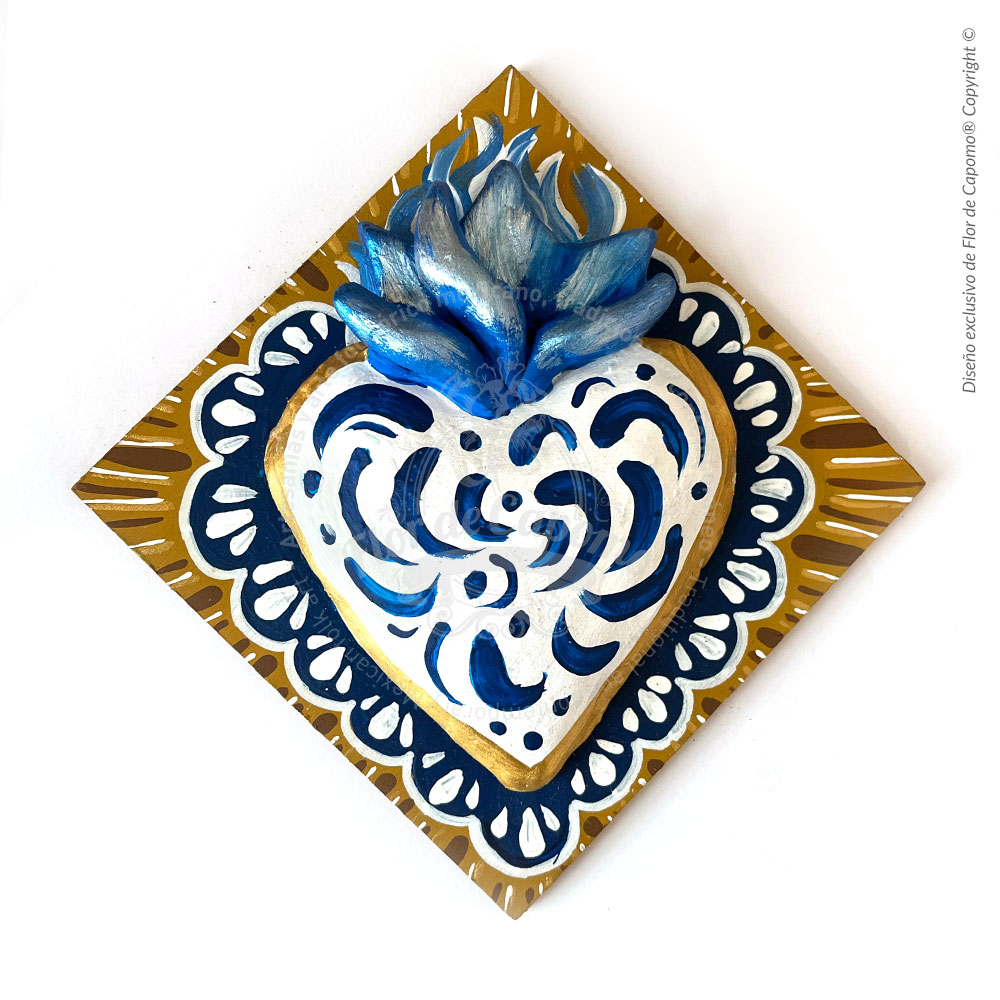 Mosaico de barro estilo Talavera